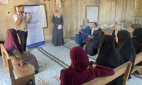 جمعية المرأة العاملة تنظم ورشة عمل في دير البلح بعنوان "مبادرات نسوية تصنع الأثر في المجتمع"
