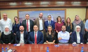 جمعية التمكين وراية والوكالة الإيطالية يزورون جامعة النجاح الوطنية