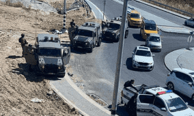 الاحتلال يغلق الشارع القريب من مستوطنة "يتسهار" جنوب نابلس