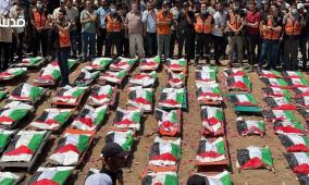غزة تشيع 112 شهيدا من عائلة واحدة قضوا في حرب الإبادة