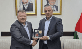 اللواء ناصر البوريني يكرم العميد الكندي جيسون لانجيليير بمناسبة انتهاء مهامه