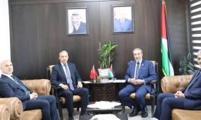وزير العدل يلتقي سفير الجمهورية التركية لدى فلسطين