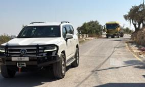 الاحتلال يمنع ادخال صهريج للمياه إلى المنازل المحاصرة في قصرة