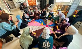 فلسطينيات تنظم جلسة دعم نفسي للصحفيات في خانيونس