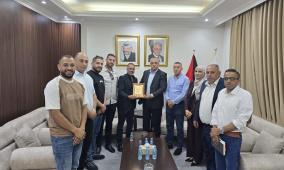 اللواء ناصر البوريني يستقبل رئيس واعضاء مجلس قروي دير بزيع