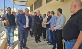 وزير الداخلية يتفقد حوارة ويلتقي فعاليات جنوب نابلس ويؤكد تعزيز الأمن المجتمعي وخدمة المواطنين
