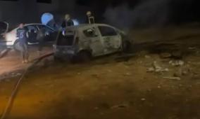 مستوطنون يحرقون 3 مركبات في بيتا جنوب نابلس