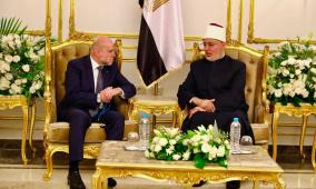 الهباش يبحث مع مفتي مصر تعزيز الخطاب الديني الداعم للقضية الفلسطينية 