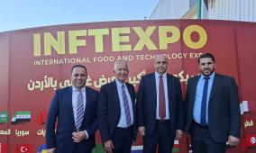 وفد اتحاد الصناعات الغذائية والزراعية الفلسطينية يشارك في افتتاح معرض INFTEKPO 2026 في عمّان/ الاردن