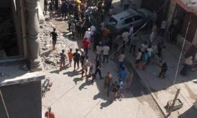 مصابون بقصف للاحتلال في مخيم الشاطئ غرب غزة