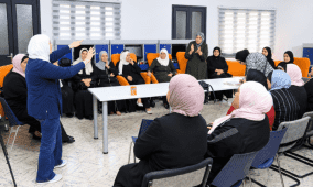 جمعية المرأة العاملة بالتعاون مع جمعية أنصار الانسان تنفذ ورشة توعوية حول إدارة الضغوط النفسية في نابلس