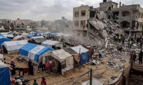 صور | انهيار مبنى متضرر في حي الصبرة بمدينة غزة