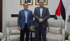 اللواء ناصر البوريني يستقبل القنصل المصري في رام الله محمد أبو جبل