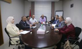أبو حرب ومرار يبحثان تعزيز التعاون بين الإحصاء والهيئة الوطنية للتعليم والتدريب المهني والتقني