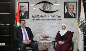 رئيس ديوان الرقابة تستقبل وزير النقل والمواصلات