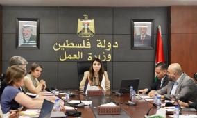 وزيرة العمل ورئاسة التعاون الألماني ترأسان اجتماع اللجنة التوجيهية لمبادرة "إعادة بناء المستقبل" للتشغيل