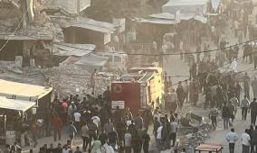 إصابات بقصف الاحتلال مجموعة من المواطنين شمال مدينة غزة