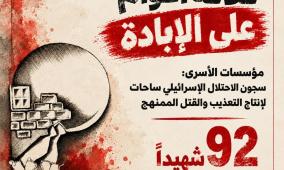 مؤسسات الأسرى: 92 شهيدا بين الأسرى خلال ثلاثة أعوام.. والإخفاء القسري يحجب مصير عشرات الشهداء من معتقلي غزة