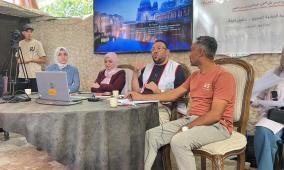 بيالارا تنظم حوارية حول الحق في الرعاية الصحية بمركز إيواء اليرموك في غزة