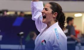 مريم بشارات تتوج بذهبية العالم للكاراتيه
