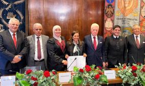 جامعة القدس تؤسس كلية حماد الحرازين للتكنولوجيا والذكاء الاصطناعي وتوقع اتفاقية شراكة أكاديمية مع جامعة روما سابينزا الإيطالية