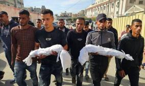 وفاة طفلتين إثر حريق اندلع في خيمة للنازحين بمواصي خان يونس