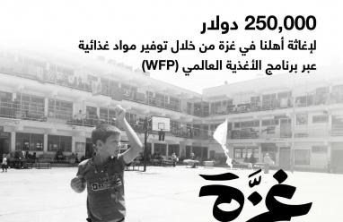 البنك الإسلامي العربي يقدم تبرعاً بقيمة 250 ألف دولار لقطاع غزة عبر برنامج الأغذية العالمي (WFP)