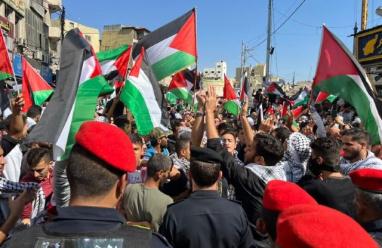 مسيرات ووقفات في الأردن نصرة للشعب الفلسطيني