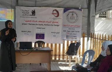 جمعيات "بسمة" و "الأمل" و "المنال" وائتلاف "من حقي" تبادر لبناء قدرات ذوات الإعاقة في غزة لتمكينهن الاقتصادي