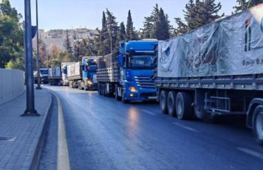 الأردن: قوافل المساعدات الإغاثية لقطاع غزة تعرضت لاعتداء من المستوطنين
