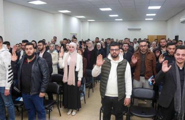 91 مهندسًا ومهندسة يؤدون قسم مزاولة المهنة وينضمون لنقابة المهندسين