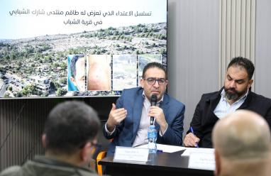 مؤتمر صحفي في رام الله يوثق انتهاكات الاحتلال بحق طاقم منتدى شارك في قرية الشباب