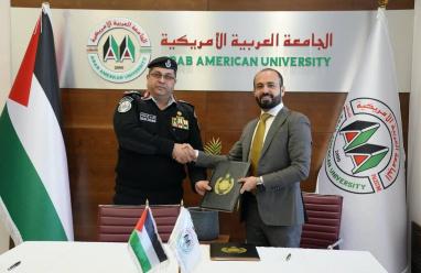 الدفاع المدني والجامعة العربية الأمريكية يوقعان اتفاقية تعاون لتعزيز السلامة العامة