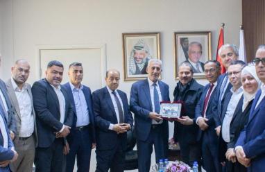 هيئة التقاعد الفلسطينية تستقبل ياسر عباس الممثل الخاص للرئيس