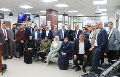 هيئة التقاعد الفلسطينية تستقبل الممثل الخاص لفخامة الرئيس محمود عباس حفظه الله السيد ياسر عباس