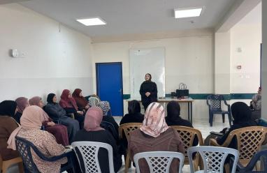  جمعية المرأة العاملة تنظم جلسة تعريفية في المعصرة جنوب غرب بيت لحم حول تشكيل مجالس الظل