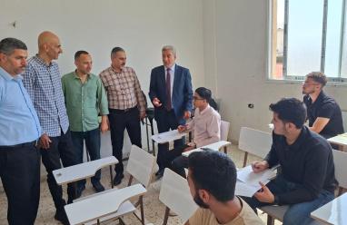 وفد من شركة الاتصالات الفلسطينية "جوال" يزور المعاهد الأزهرية في غزة
