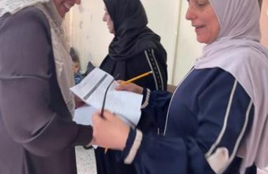 جمعية المرأة العاملة تنفذ تدريبًا حول بناء شبكات الدعم المجتمعية للنساء في الخضر جنوب بيت لحم