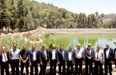 الحايك وحجاوي وسلمان يتفقدون موقع برك سليمان الأثري ويؤكدان مواصلة الجهود لحمايته