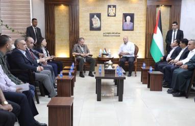 محافظة طولكرم تستقبل عضو اللجنة المركزية لحركة "فتح" ياسر عباس