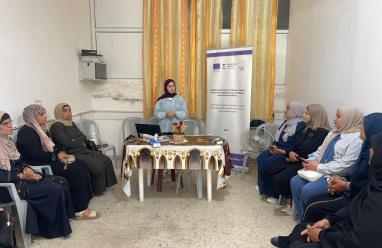 جمعية المرأة العاملة الفلسطينية للتنمية تنفذ تدريبًا لتعزيز المواطنة وبناء المبادرات المجتمعية لعضوات مجلس الظل في ترقوميا