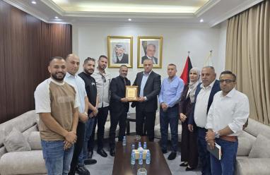 اللواء ناصر البوريني يستقبل رئيس واعضاء مجلس قروي دير بزيع