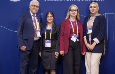 جامعة النجاح الوطنية تستعرض تجربتها الرائدة في التدويل واستدامة التعليم في مؤتمر EAIE 2026 في غلاسكو