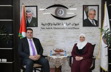 رئيس ديوان الرقابة تستقبل وزير النقل والمواصلات