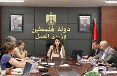 وزيرة العمل ورئاسة التعاون الألماني ترأسان اجتماع اللجنة التوجيهية لمبادرة "إعادة بناء المستقبل" للتشغيل