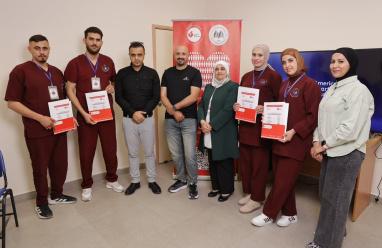 مركز القلب بالجامعة العربية الأمريكية يختتم برنامجاً تدريبياً لتطوير كوادر جمعية بيت الأجداد لرعاية المسنين