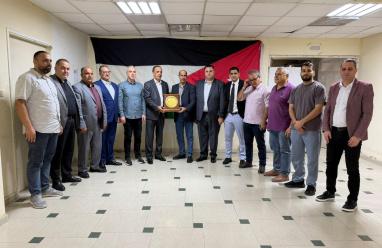 جمعية رجال الأعمال الفلسطينيين تزور المستشفى الأردني الميداني