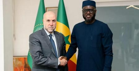 الهباش يبحث مع رئيس البرلمان السنغالي سبل دعم فلسطين وحماية مقدساتها  