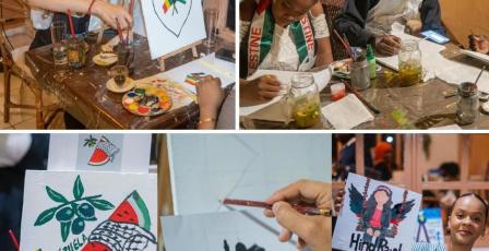 "أرسم من أجل غزة".. مبادرة فنية في باماكو تضامنا مع شعبنا