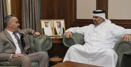 سفير فلسطين ورئيس "القطرية للإعلام" يبحثان مستجدات القضية الفلسطينية وآفاق التعاون المشترك